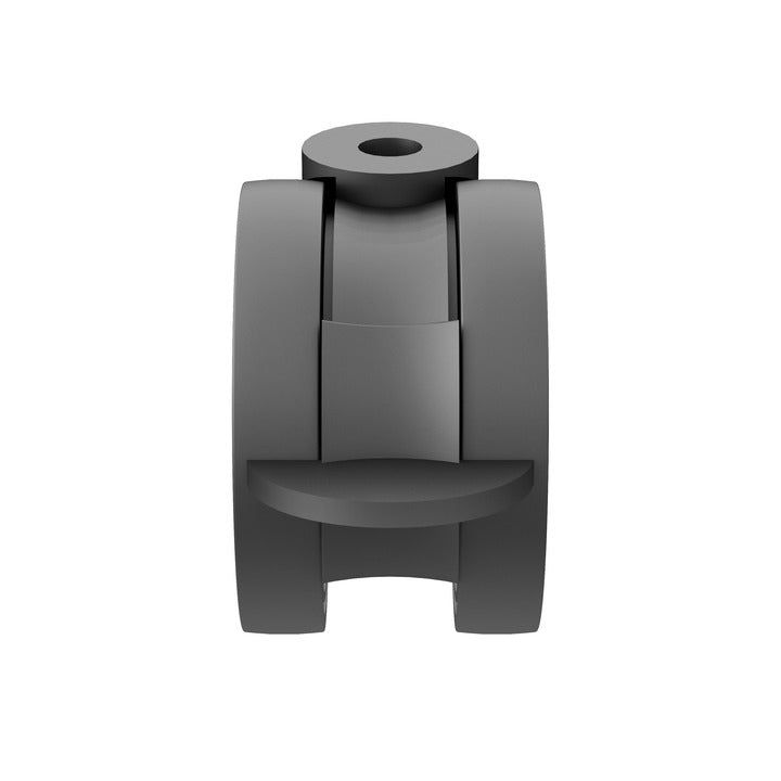 Dim Gray Multibrackets Tente Wheelpack 100mm for M Motorized Public Floorstand 160kg