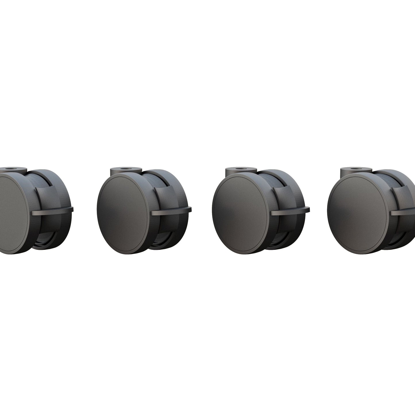 Dark Slate Gray Multibrackets Tente Wheelpack 100mm for M Motorized Public Floorstand 160kg