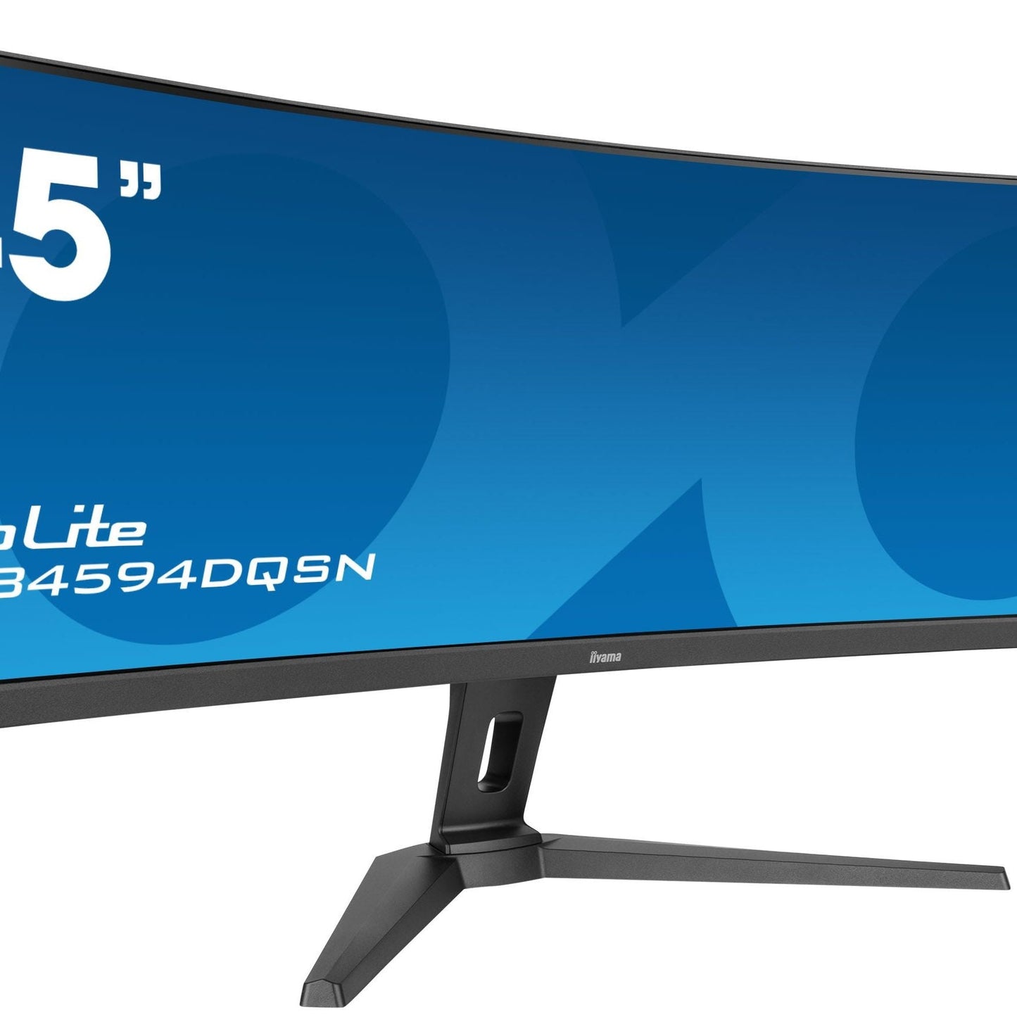 Dark Cyan iiyama ProLite 45" Curved 1500R UWQHD 5120 x 1440 pixels Ultra Wide Computer Monitor with KVM Switch and USB-C Dock