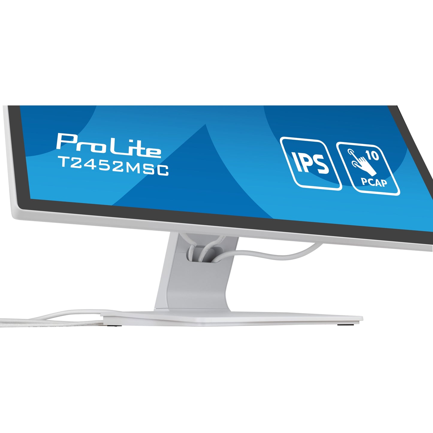 Gray iiyama ProLite computer monitor 60.5 cm (23.8") 1920 x 1080 pixels Full HD LCD Touchscreen Multi-user White