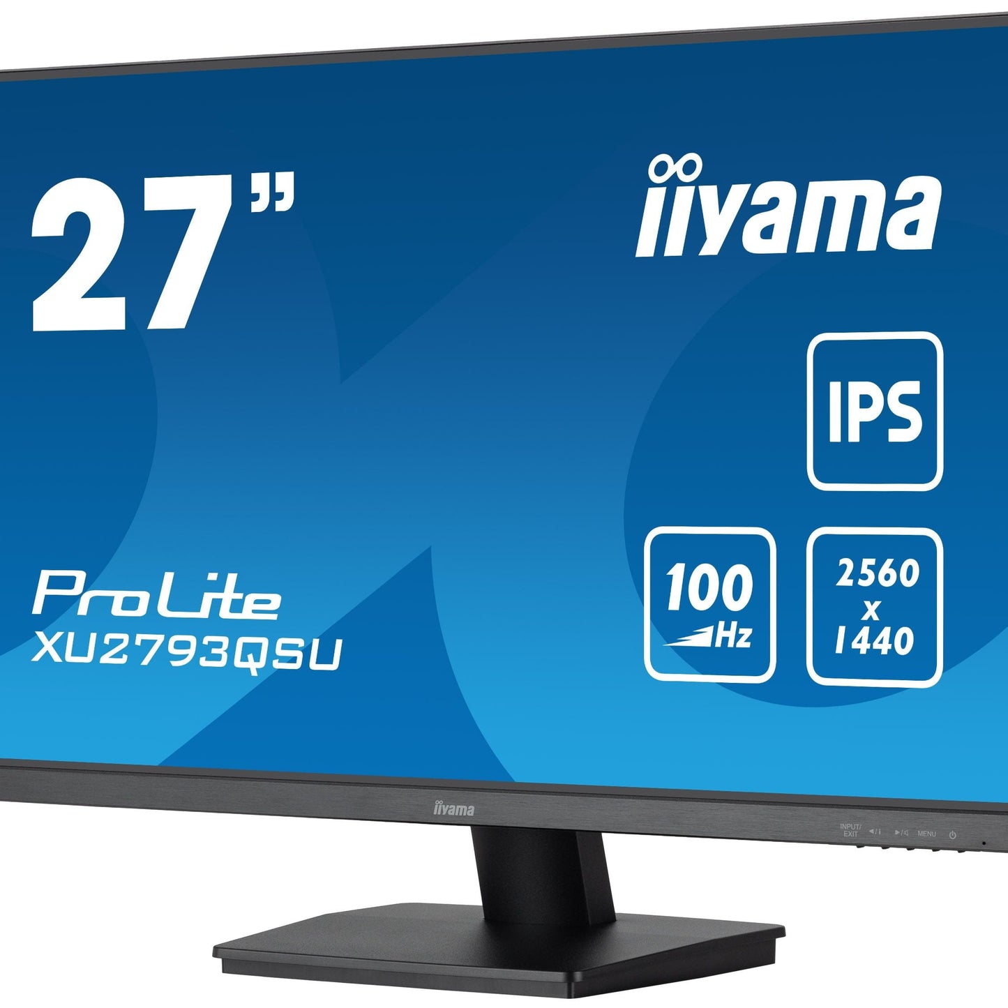 Dark Cyan iiyama ProLite XU2793QSU-B7 LED display 68.6 cm (27") 2560 x 1440 pixels Wide Quad HD Black