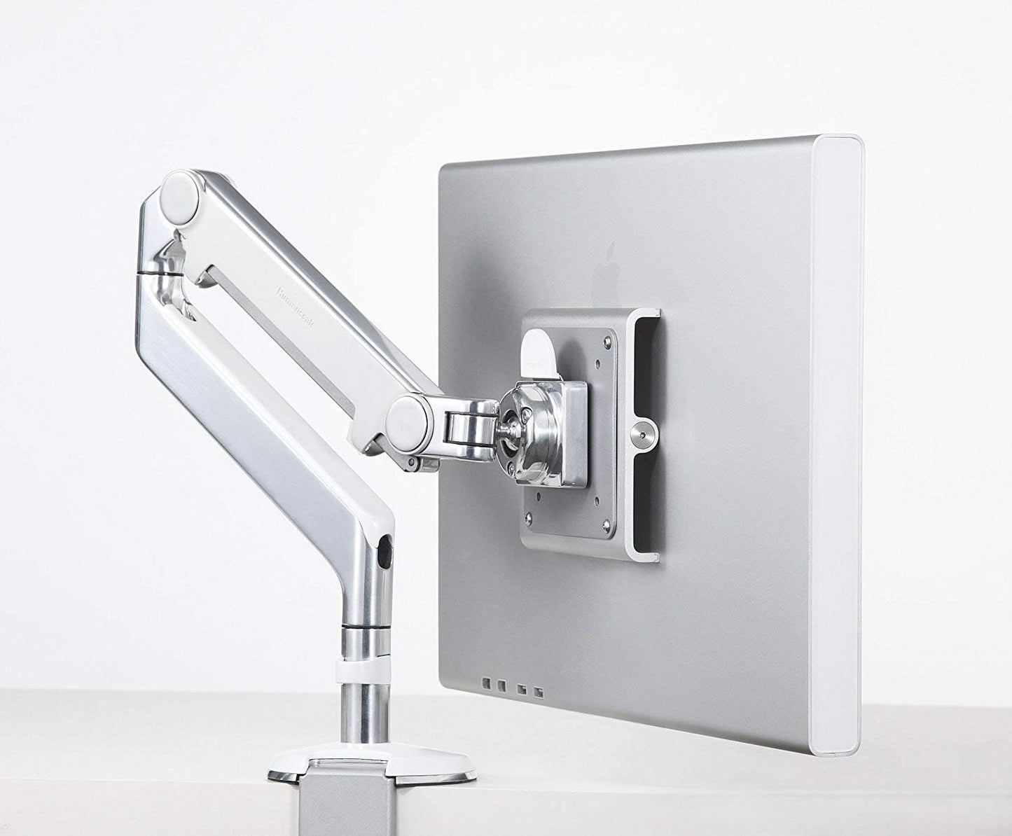 Lavender Humanscale M2 M2CW1S Adjustable Articulating Computer Monitor Arm Polished Aluminum with White Trim