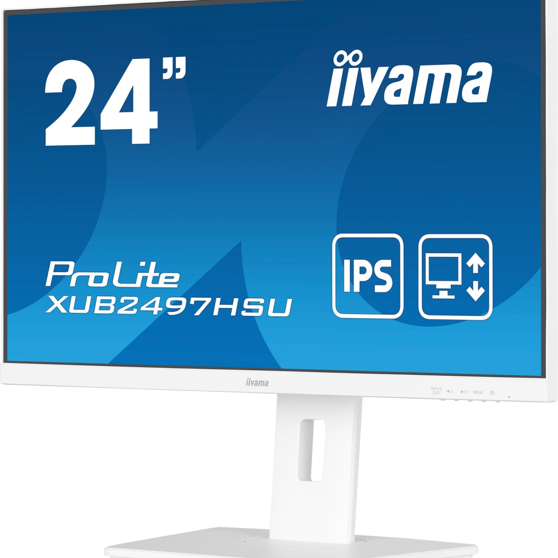 Dark Cyan iiyama ProLite XUB2497HSU-W2 computer monitor 60.5 cm (23.8") 1920 x 1080 pixels Full HD LED White