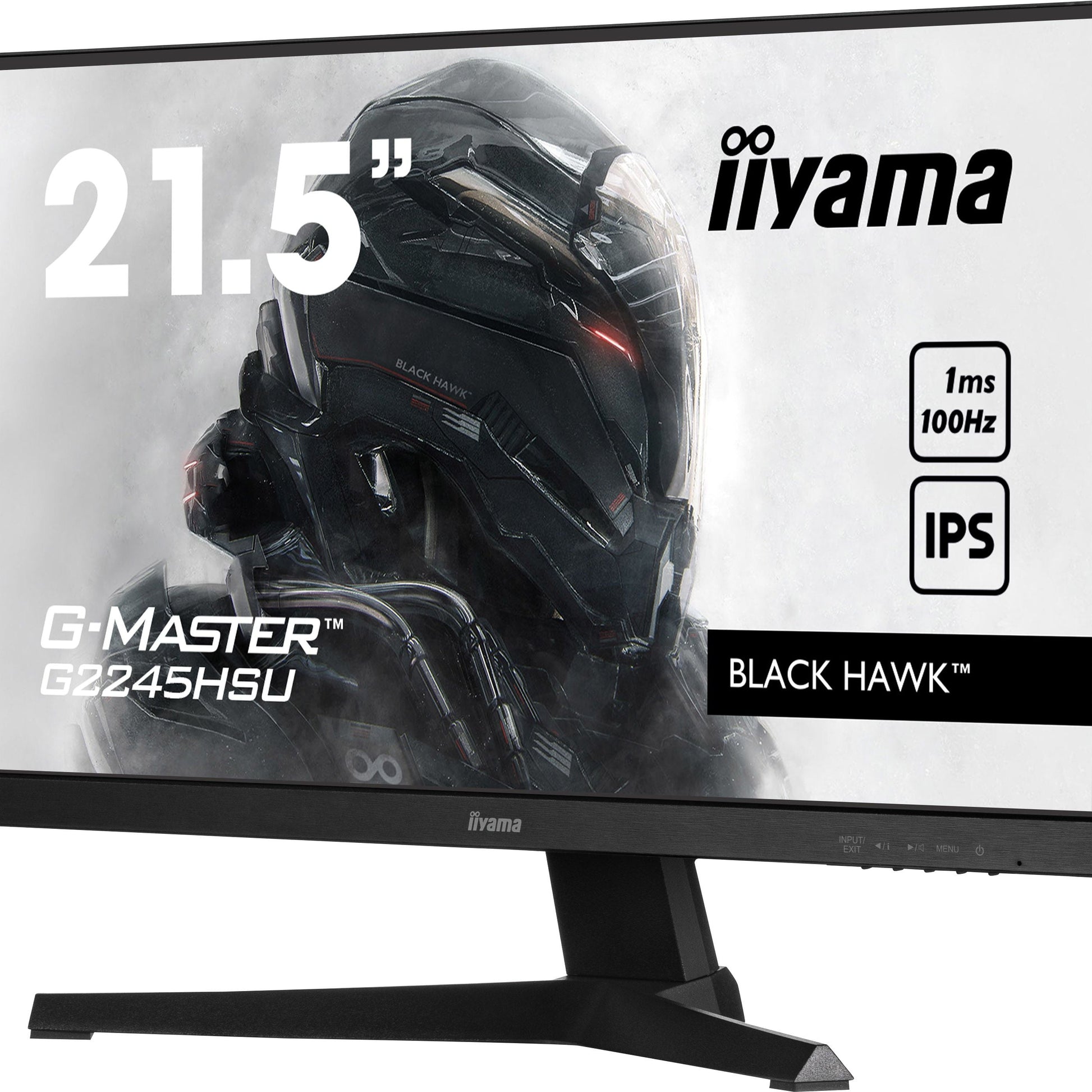 Dark Slate Gray iiyama G-MASTER G2245HSU-B2 LED display 55.9 cm (22") 1920 x 1080 pixels Full HD Black