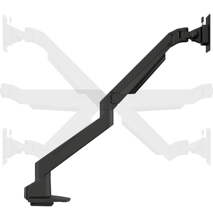 Lavender Multibrackets M VESA Gas Lift Arm Single Black HD w. Duo Crossbar