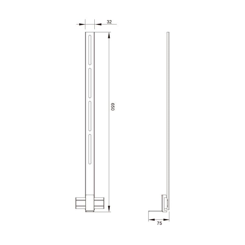 Slate Gray Multibrackets M Pro Series - Soundbar Holder