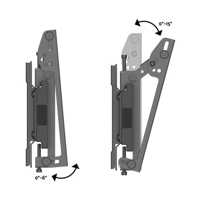 Dim Gray Multibrackets M Wallmount Pro MBW1U Tilt 200 Black