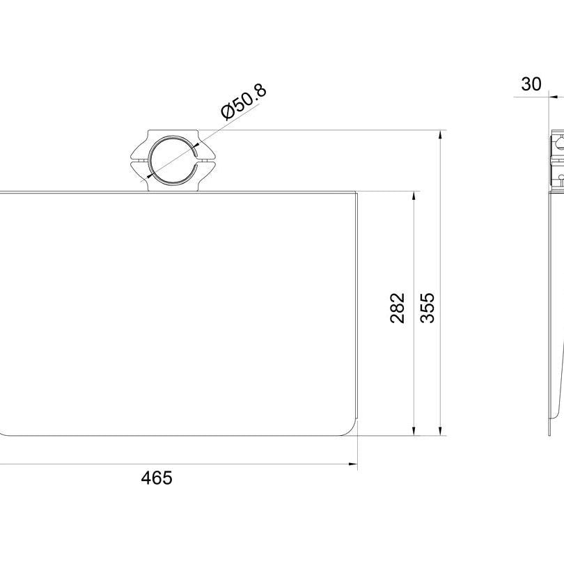 Gray Multibrackets M Pro Series - AV Shelf