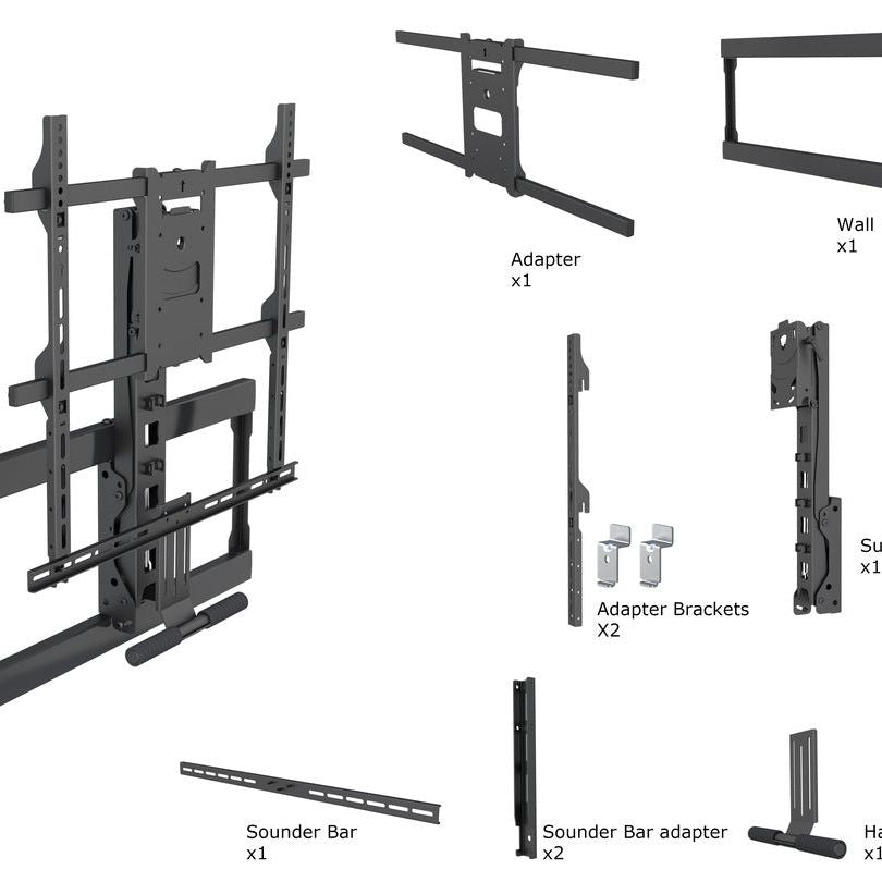 Dark Slate Gray Multibrackets M Pull Down Full Motion Flexarm