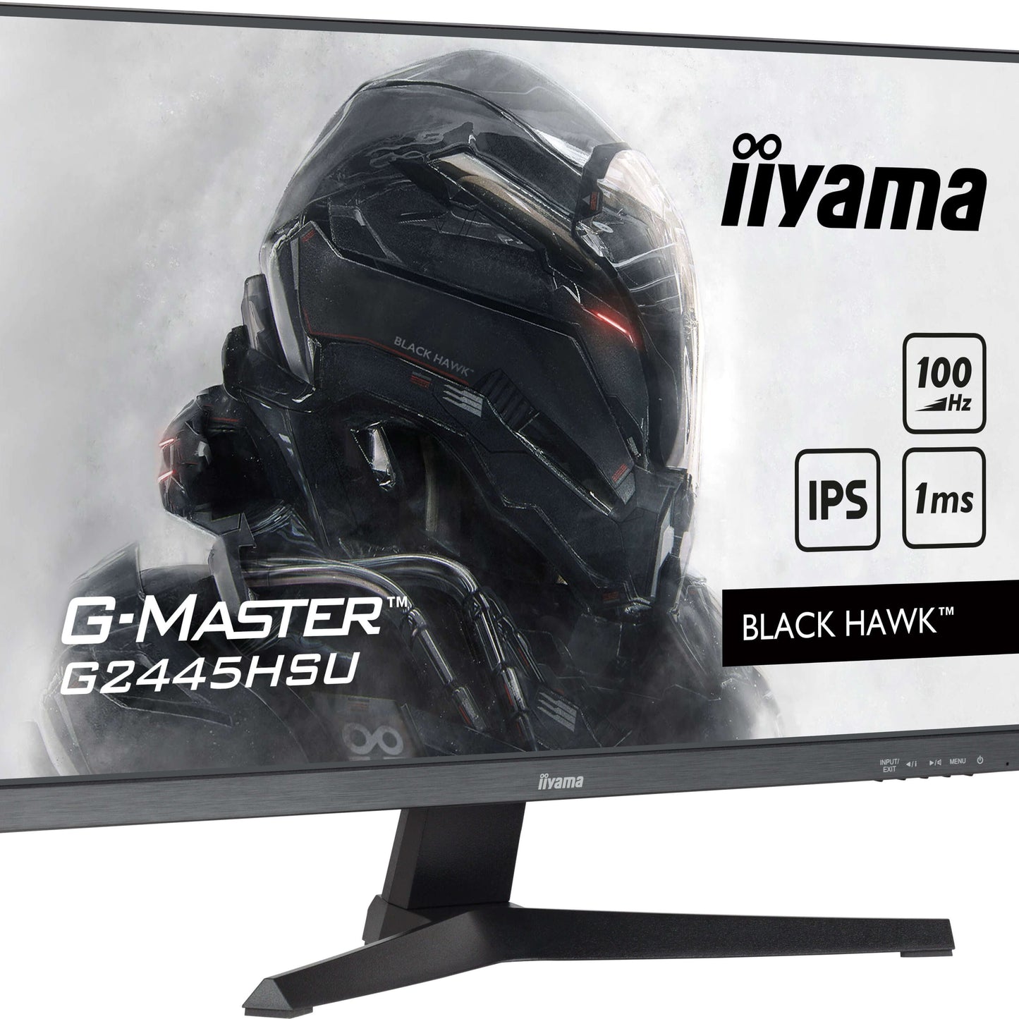 Light Gray iiyama G-MASTER G2445HSU-B2 computer monitor 61 cm (24") 1920 x 1080 pixels Full HD LCD Black