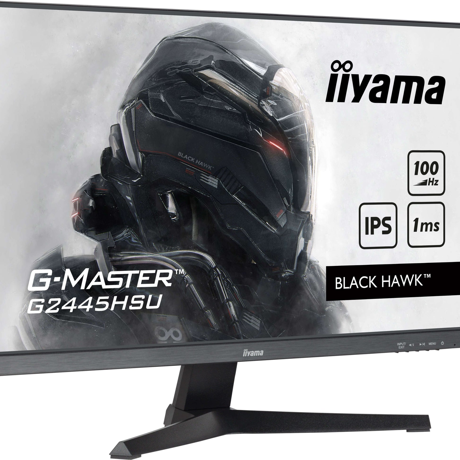 Light Gray iiyama G-MASTER G2445HSU-B2 computer monitor 61 cm (24") 1920 x 1080 pixels Full HD LCD Black