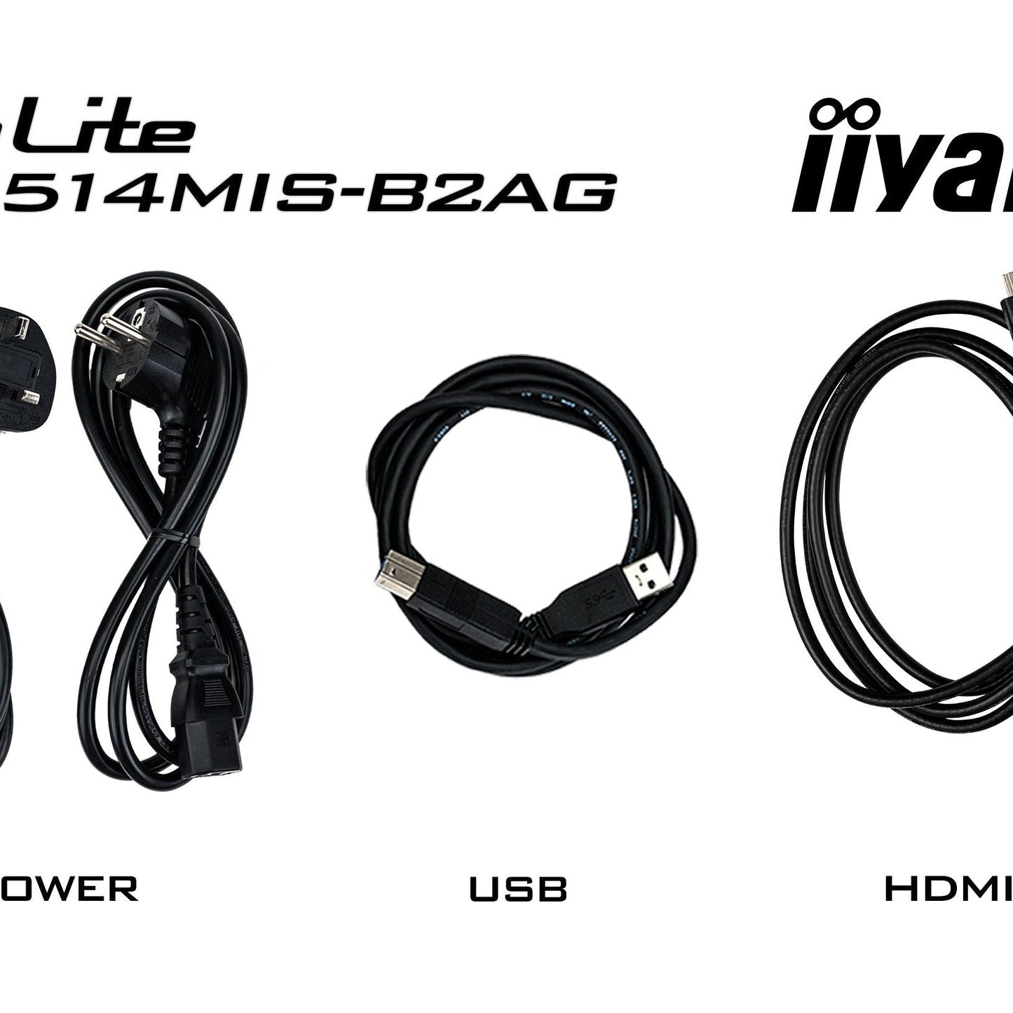 Black iiyama PROLITE TE7514MIS-B2AG 75" 4K UHD 75" Google EDLA Certified Interactive Display
