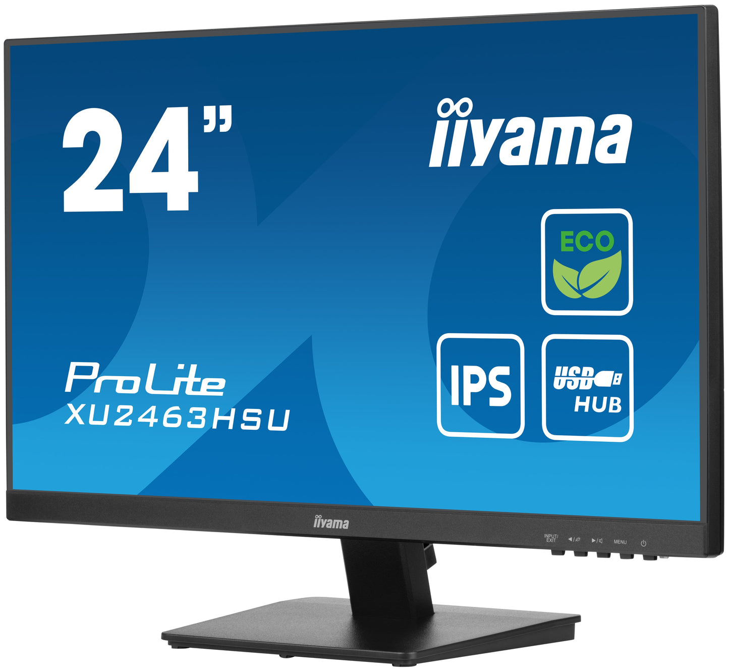 Dark Cyan iiyama ProLite XU2463HSU-B1 24" IPS, Full HD panel with B energy class