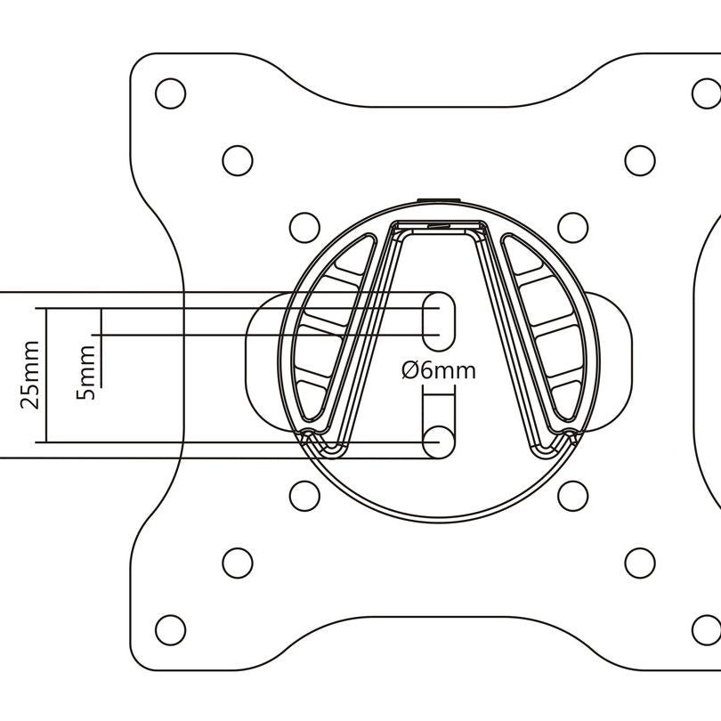 Black Multibrackets M VESA Full-Motion I 50 75 100