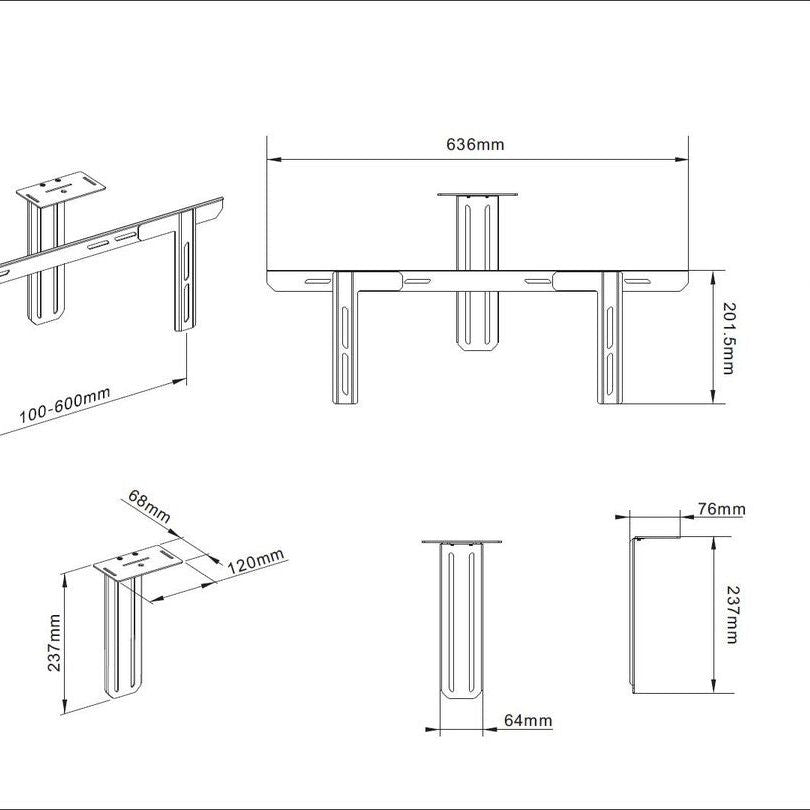 Lavender Multibrackets M Universal Camera Holder 55"-110"