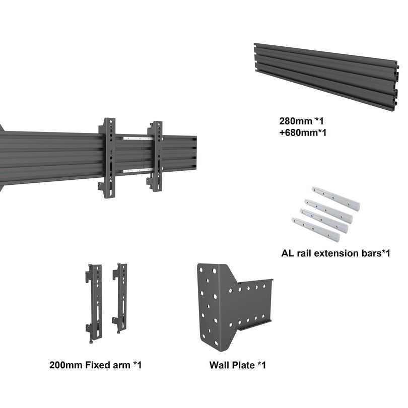 Dim Gray Multibrackets M Pro Series From Wall MBFW1U VESA200
