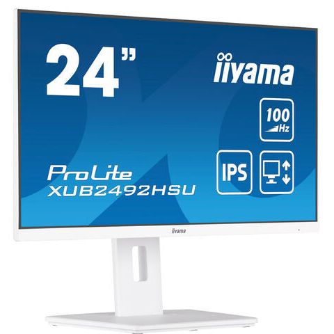 Lavender iiyama ProLite XUB2492HSU-W6 24" IPS 100Hz Full HD Display with HAS in White