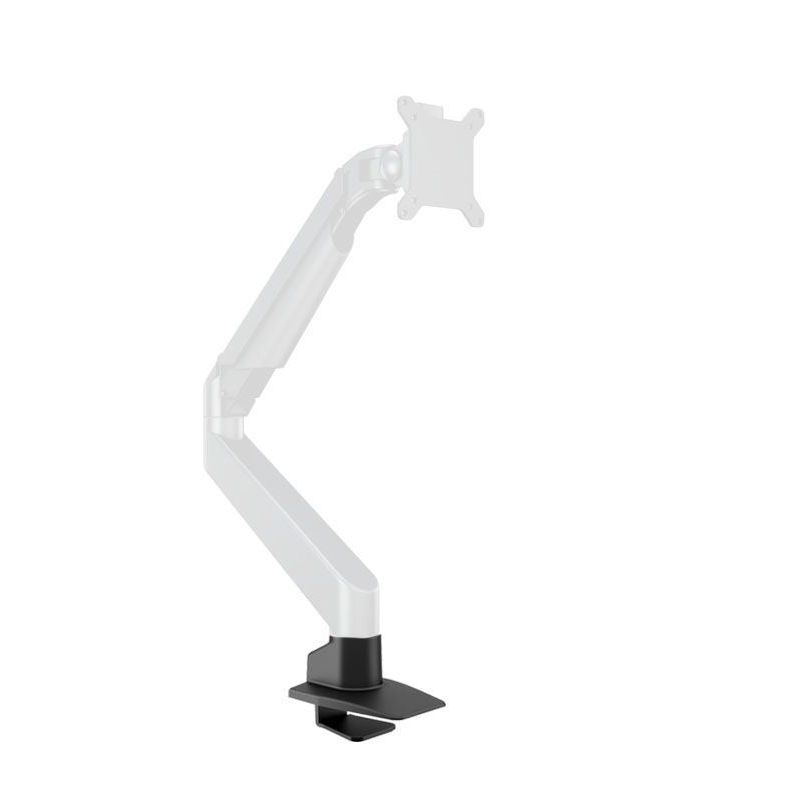 Light Gray Multibrackets M Gas Lift Single Desk Clamp Black