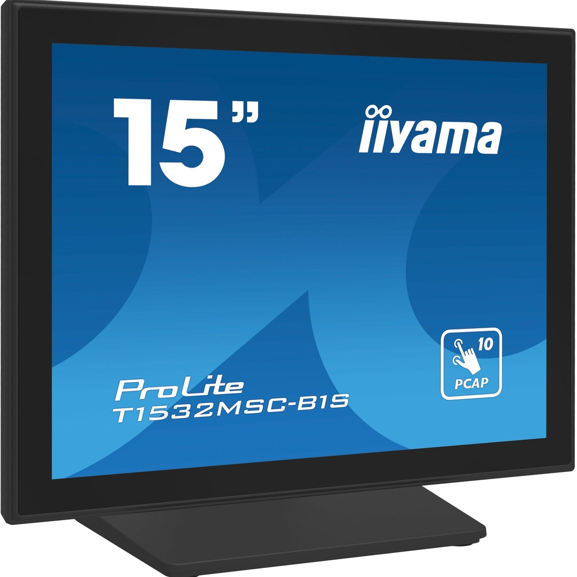 Dark Cyan iiyama ProLite T1532MSC-B1S computer monitor 38.1 cm (15") 1024 x 768 pixels XGA LCD Touchscreen Black