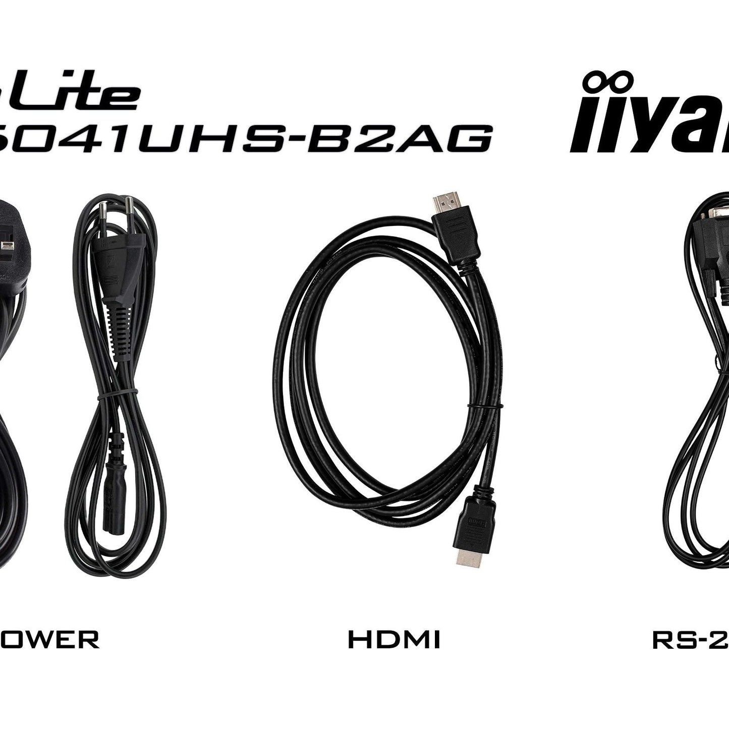 Black iiyama LH5041UHS-B2AG Signage Display Digital signage flat panel 127 cm (50") LCD 500 cd/m² 4K Ultra HD Black 24/7
