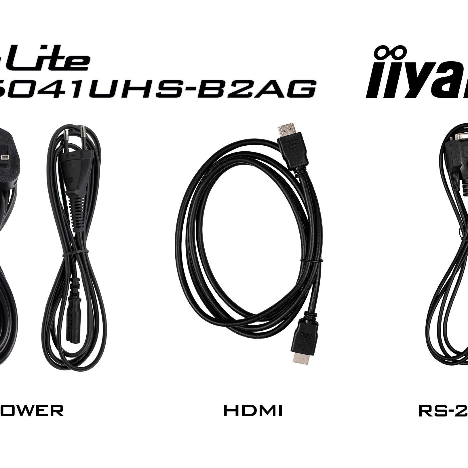 Black iiyama LH5041UHS-B2AG Signage Display Digital signage flat panel 127 cm (50") LCD 500 cd/m² 4K Ultra HD Black 24/7