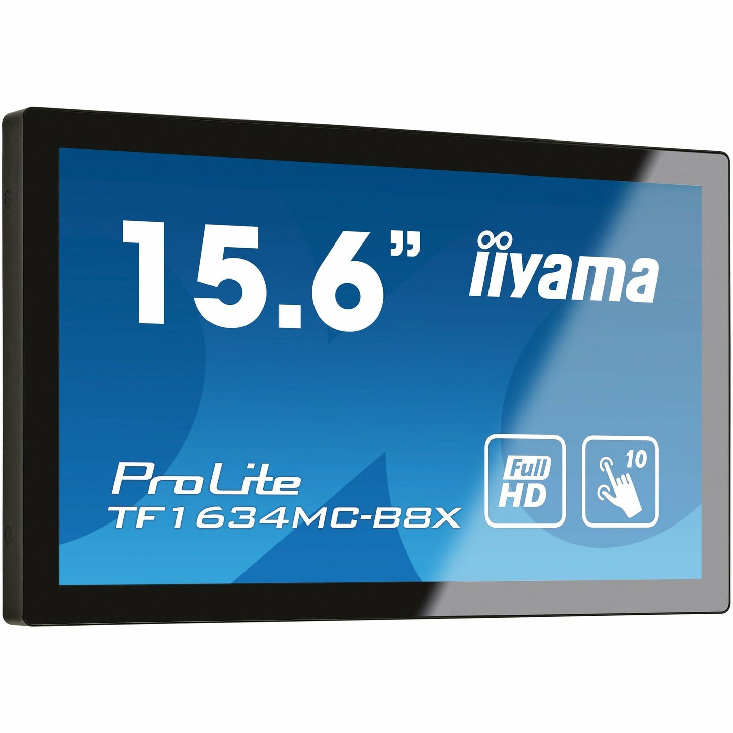 Steel Blue Iiyama ProLite TF1634MC-B8X 15.6" Full HD 10 point PCAP IPS Open Frame Touch Screen