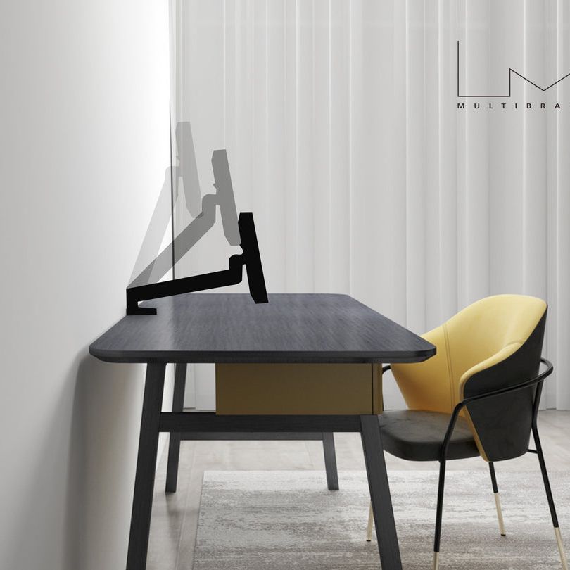 Gray Multibrackets M Deskmount Slim Basic Single