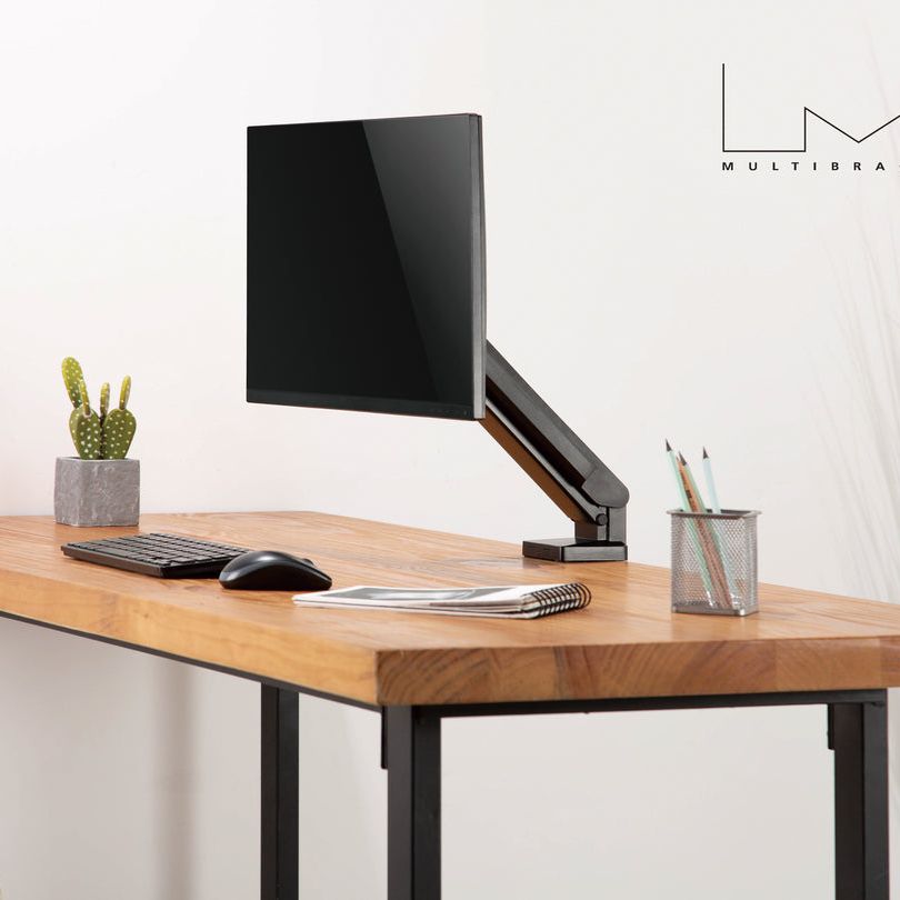 Light Gray Multibrackets M Deskmount Slim Basic Single