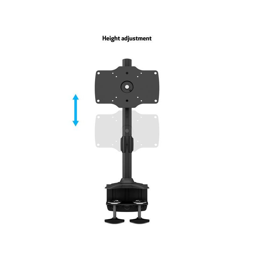 Dark Slate Gray Multibrackets M VESA Desktopmount Single Desk Clamp 24"-32"
