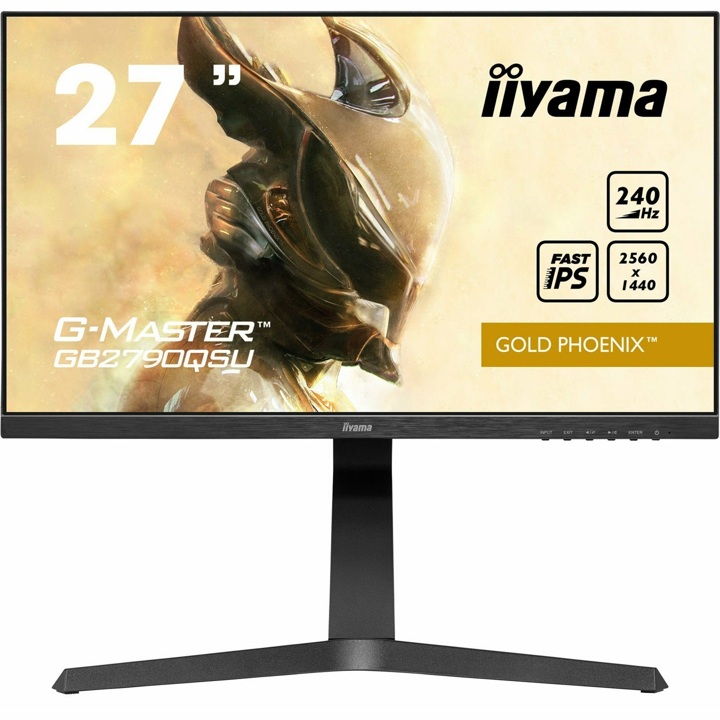 Dark Slate Gray iiyama G-Master GB2790QSU-B1 27" Fast (FLC) IPS LCD, 240Hz, 1ms Pro eSports Gaming Monitor