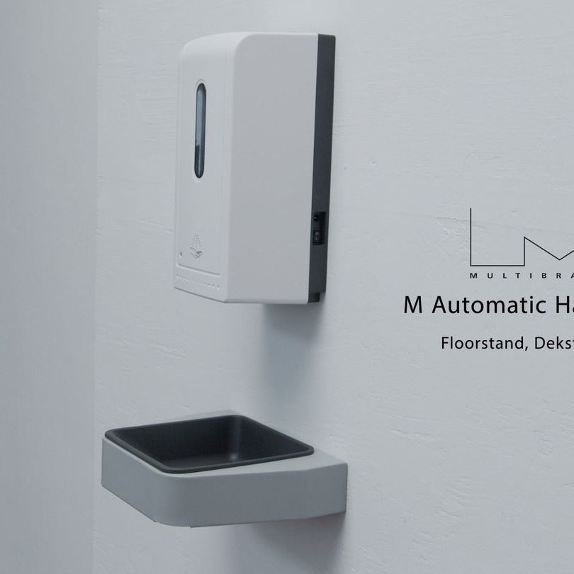 Gray Multibrackets M Automatic Hand Sanitizer Floorstand