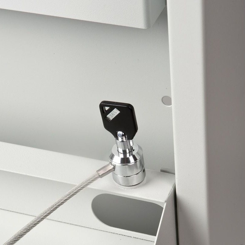 Light Gray Multibrackets M Public Computer Security Cabinet Basic I