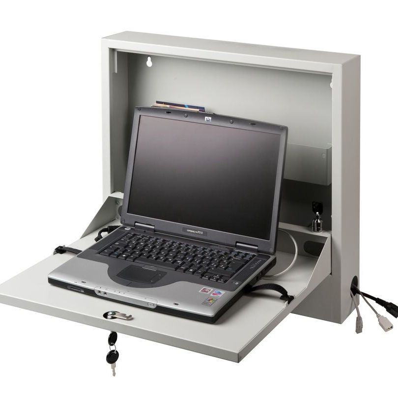 Dark Gray Multibrackets M Public Computer Security Cabinet Basic I