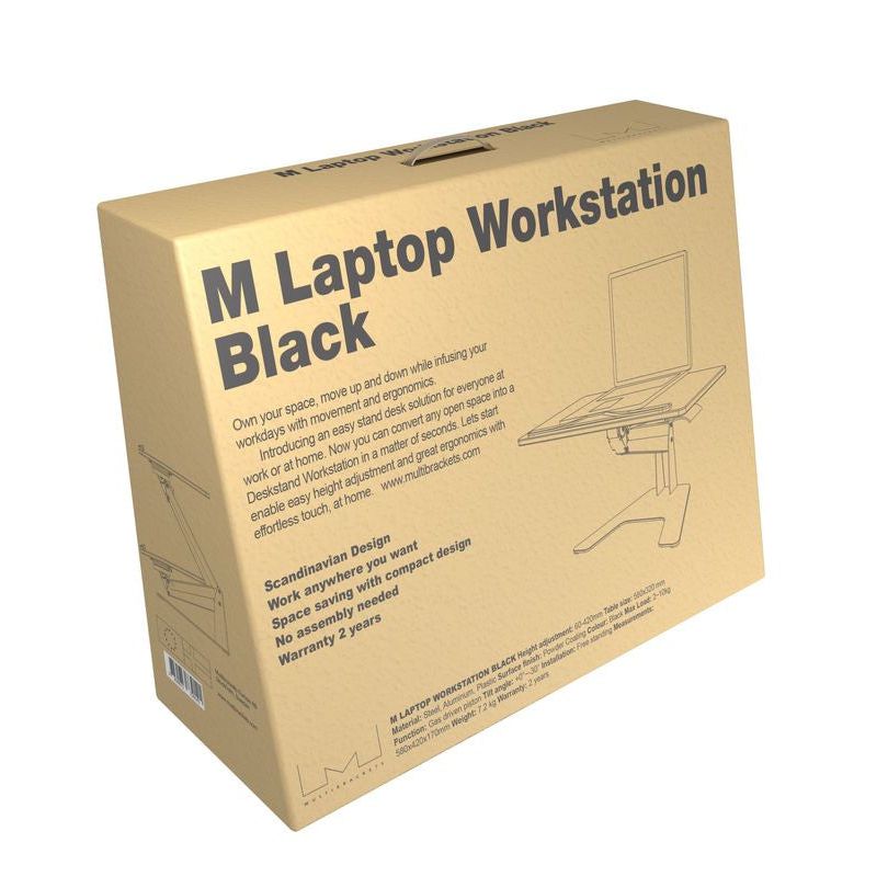 Tan Multibrackets M Laptop Workstation Black