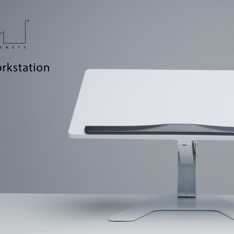 Light Slate Gray Multibrackets M Laptop Workstation Black