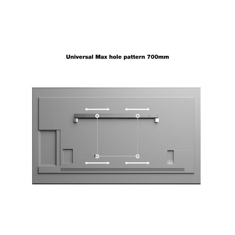 Dark Gray Multibrackets M Universal Public Wallmount Black Medium