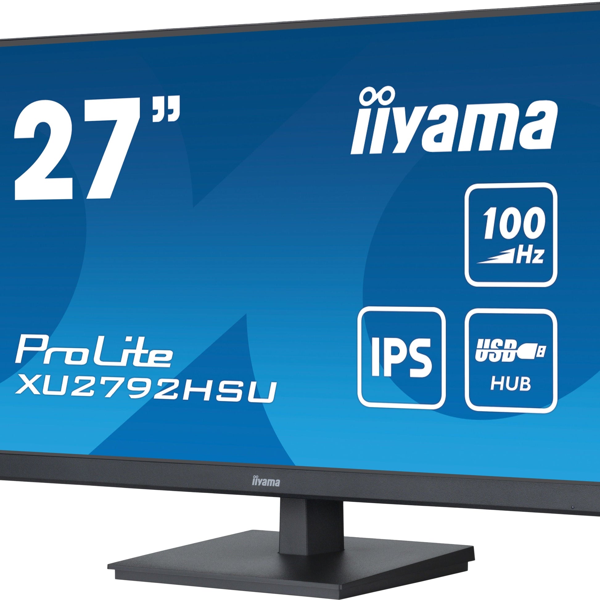 Dark Cyan iiyama ProLite XU2792HSU-B6 27" IPS technology panel with USB hub and 100Hz refresh rate
