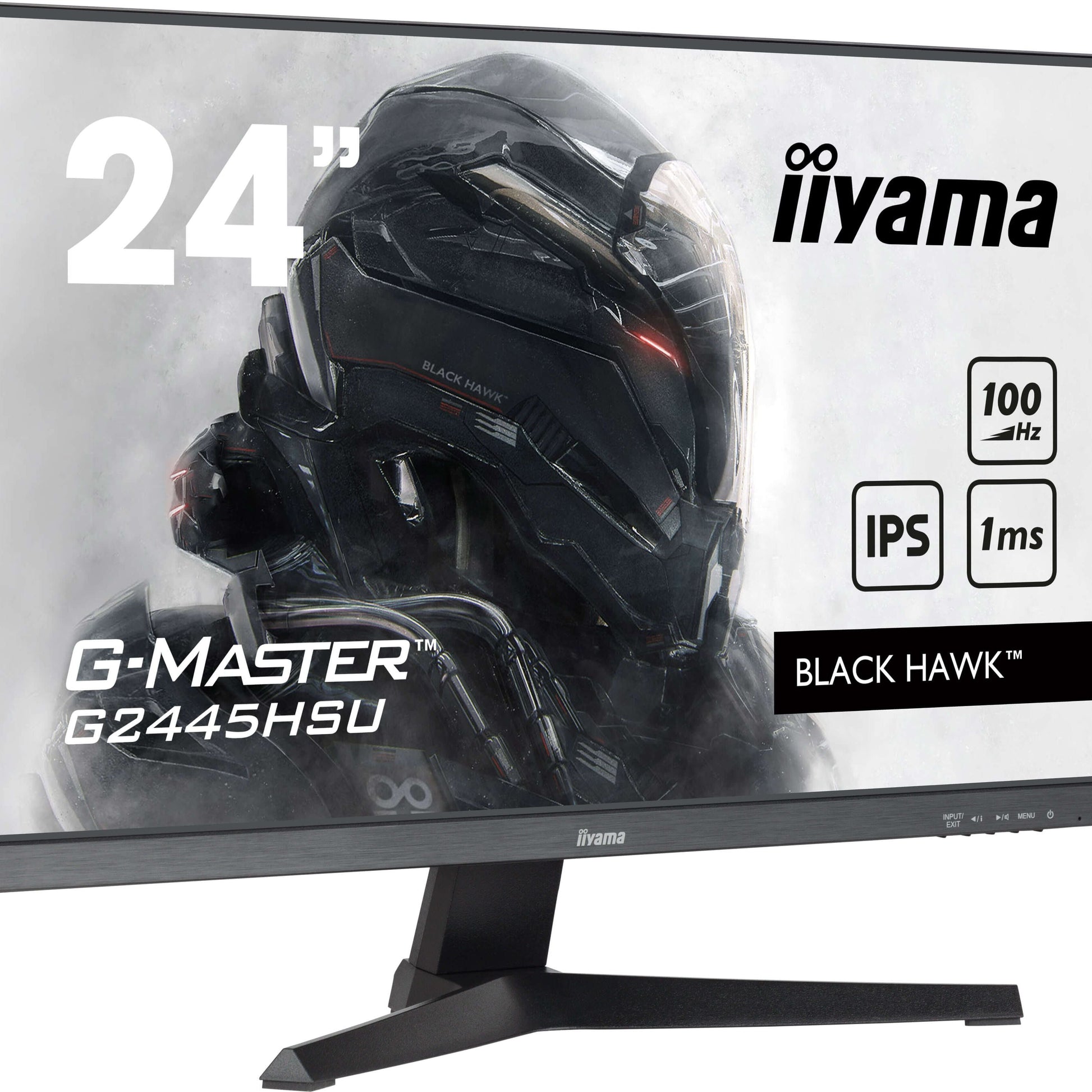 Light Gray iiyama G-MASTER G2445HSU-B2 computer monitor 61 cm (24") 1920 x 1080 pixels Full HD LCD Black