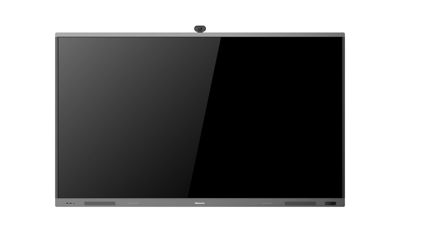 Black Hisense 65WR6BE 65” Advanced 4K Interactive Touchscreen Display (with optional plug-in camera)