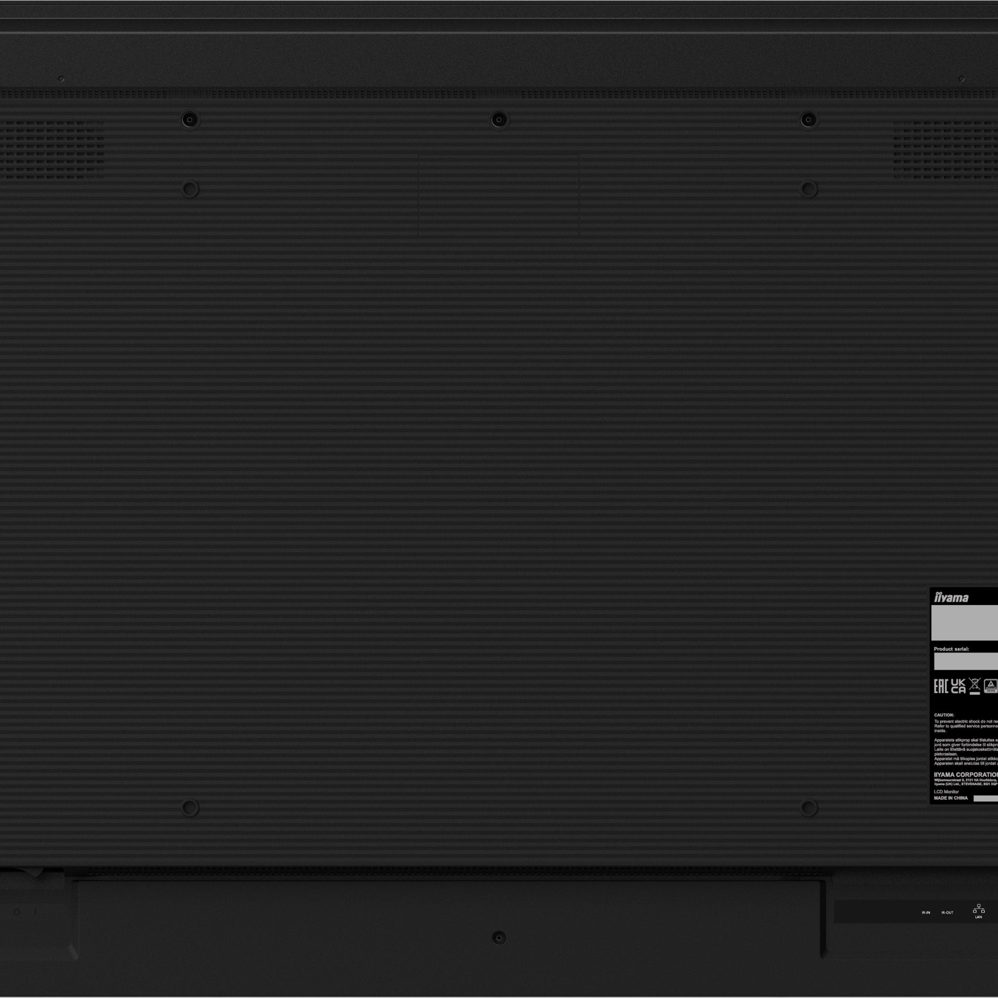 Black iiyama LH5041UHS-B2AG Signage Display Digital signage flat panel 127 cm (50") LCD 500 cd/m² 4K Ultra HD Black 24/7