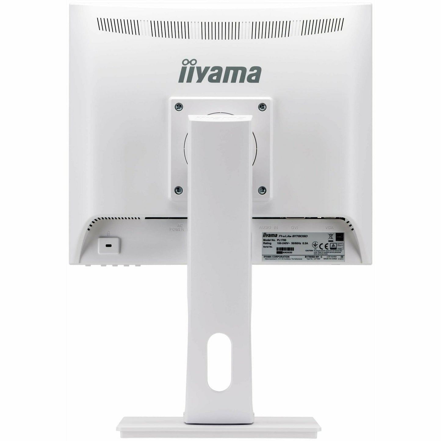 Light Gray iiyama ProLite B1780SD-W1 17" TN LCD-backlit Monitor White