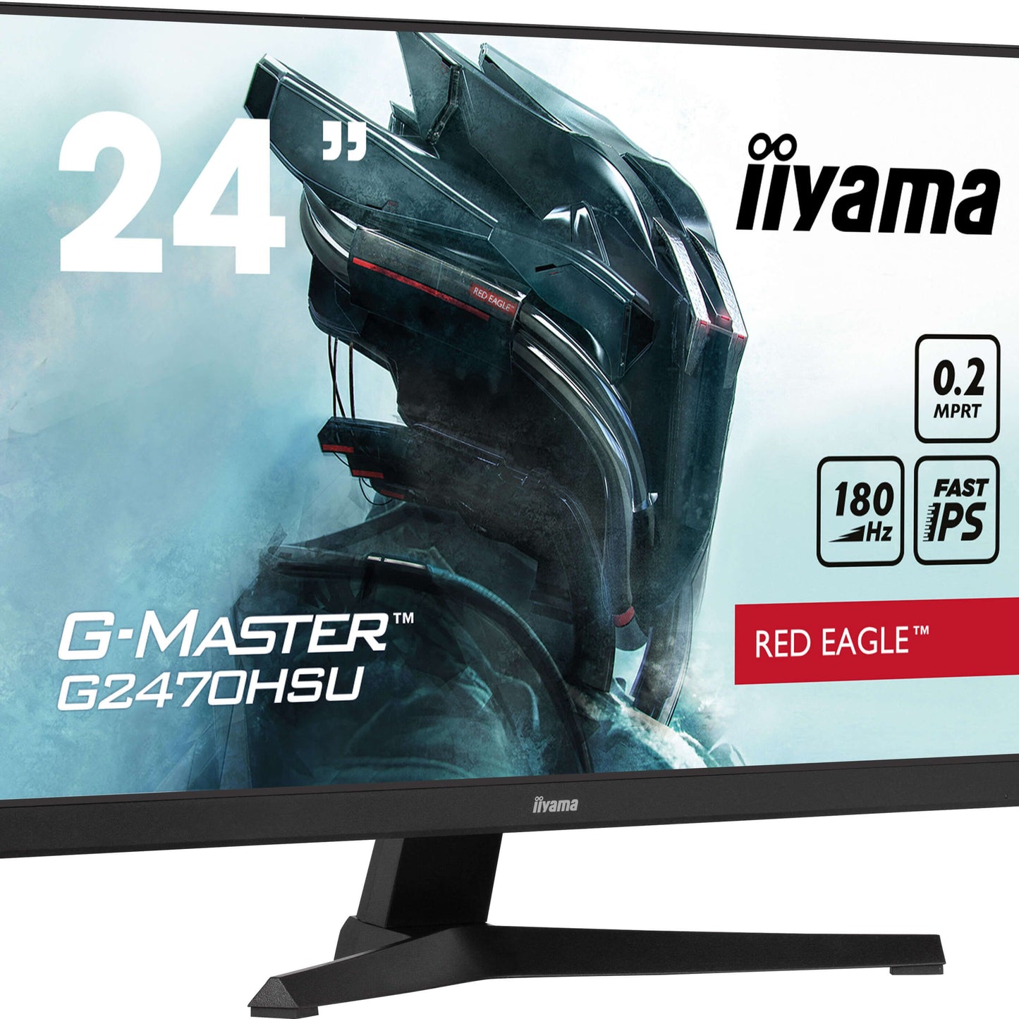 Light Gray iiyama G-Master G2470HSU-B6 Red Eagle 24" Fast IPS 0.2ms 180Hz Gaming Monitor