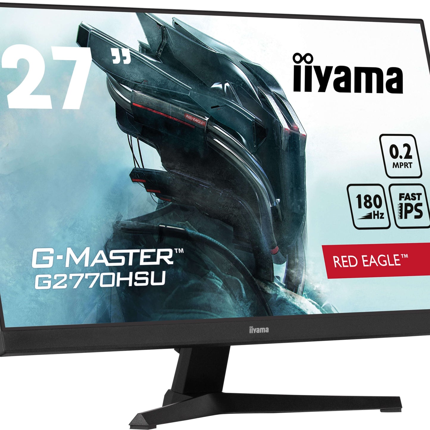 Light Gray iiyama G-Master G2770HSU-B6 27" Red Eagle Fast IPS 0.2ms Gaming Monitor