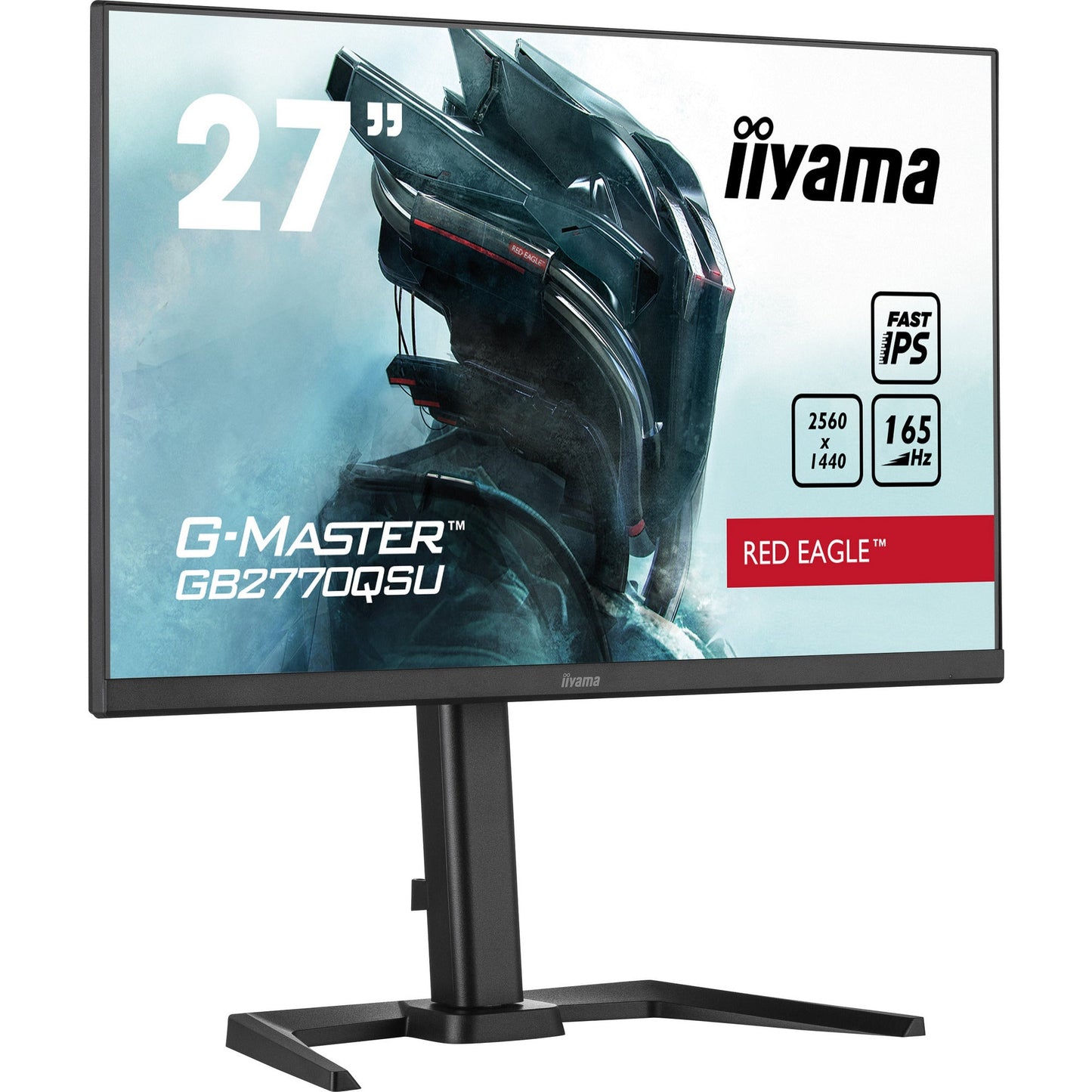 Dark Slate Gray iiyama G-Master GB2770QSU-B5 27" Fast IPS WQHD 2560 x 1400 Red Eagle Gaming Monitor