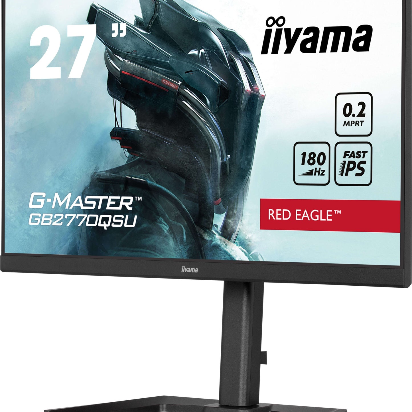 Light Gray iiyama G-Master GB2770QSU-B6 27" Red Eagle Fast-IPS 0.2ms Gaming Monitor