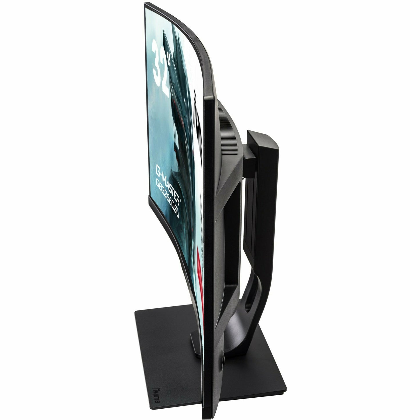 Dark Slate Gray iiyama G-MASTER GB3266QSU-B1 32" 144Hz 1ms 1800R Height Adjust Stand Curved LED Display