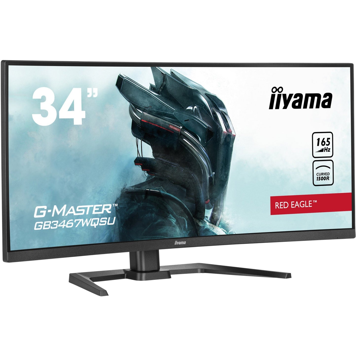 Powder Blue iiyama G-Master GB3467WQSU-B5 Curved 1500R 34" Gaming Monitor