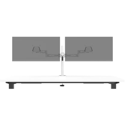 Slate Gray Metalicon Kardo Pole Mounted Monitor Arm For Twin/dual (2) Screens