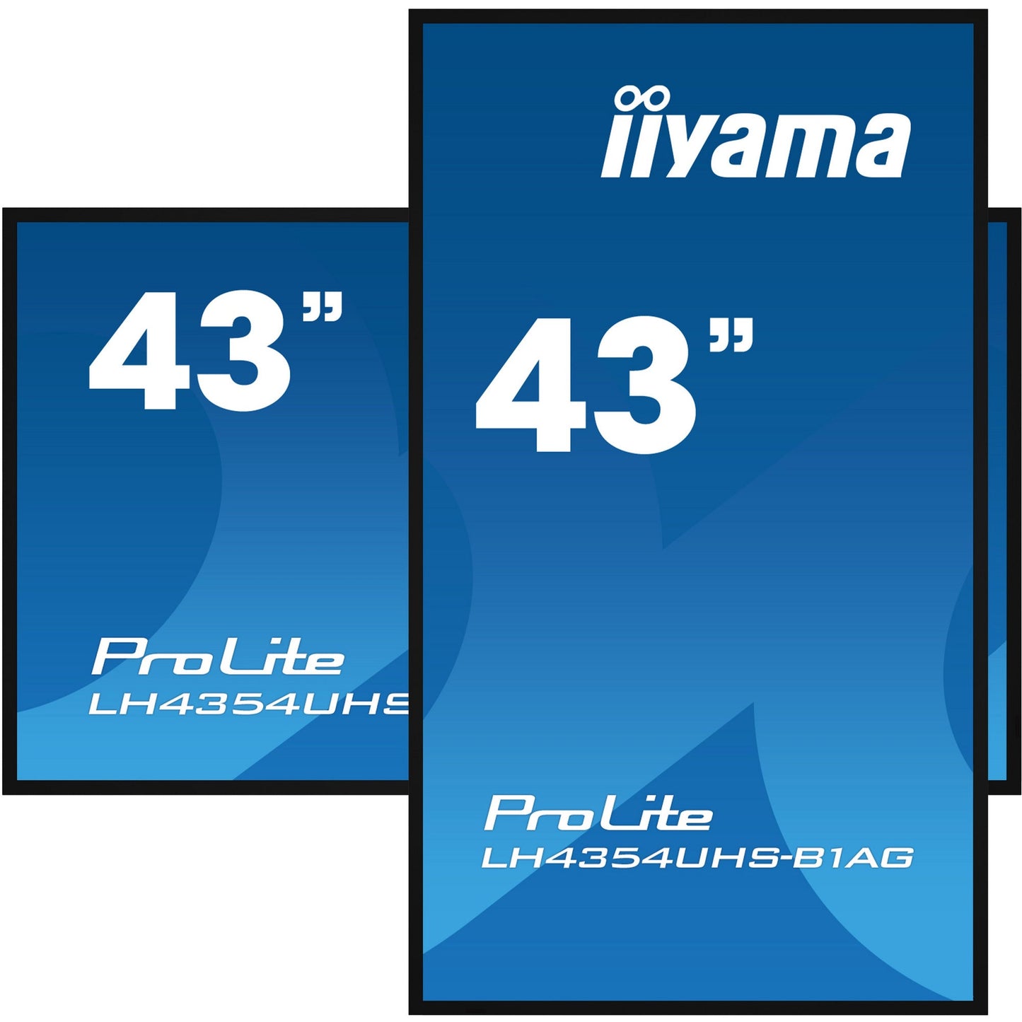 Dark Cyan iiyama ProLite 43" 4K UHD Professional Digital Signage 24/7 display with Android OS & FailOver