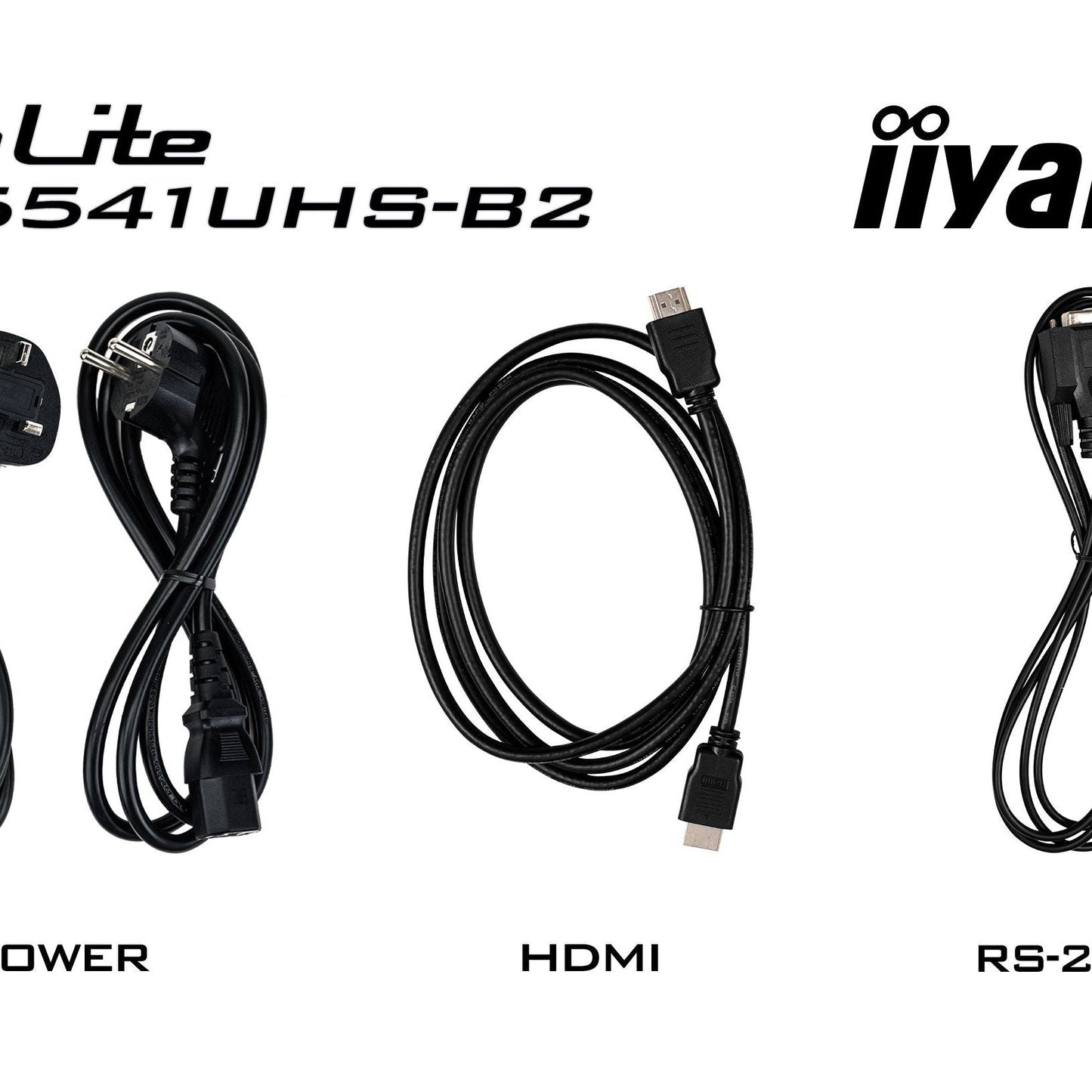 Black iiyama ProLite LH5541UHS-B2 55" Professional Digital Signage display with 4K UHD resolution and 24/7 operating time